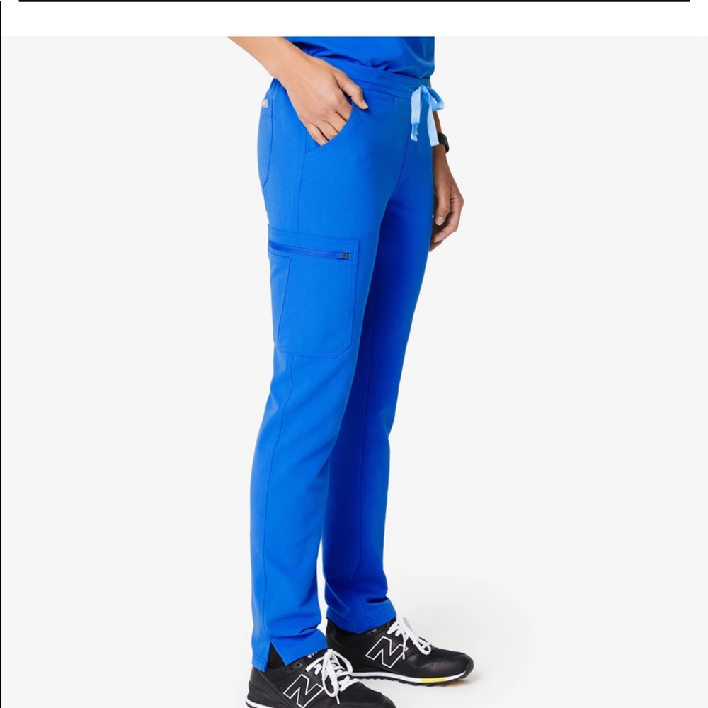 FIGS Yola Skinny Scrub Pants Royal Blue size XL